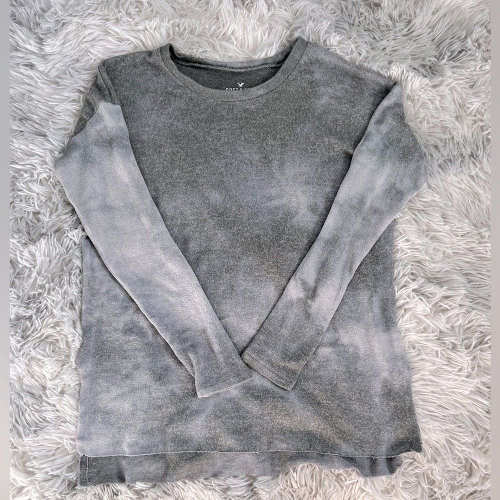 AEO Soft & Sexy Women’s plush tie dye pullover top size Small - Picture 3 of 10